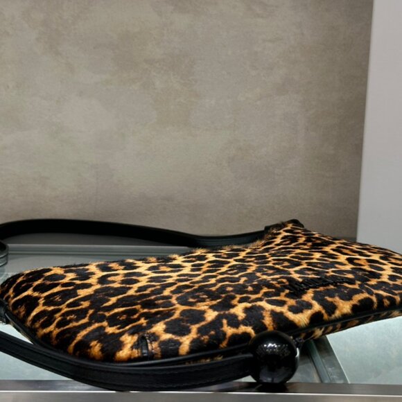 Jacquemus Leopard-Print Beaded Shoulder Tote - Picture 6 of 8